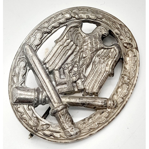 938 - WW2 German General Assault Badge. Maker Frank & Reif, Stuttgart.