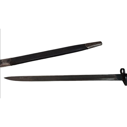 221 - WW1 British 1907 Pattern Bayonet. Dated March 1918. Maker Wilkingson. A little tight in the scabbard... 