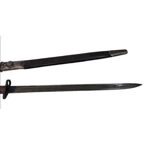 221 - WW1 British 1907 Pattern Bayonet. Dated March 1918. Maker Wilkingson. A little tight in the scabbard... 