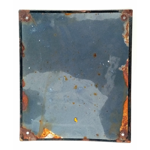 412 - 3rd Reich Erbhof (Hereditary Farm) Enamel Sign Depicting the Odal Rune. These were mounted to farm g... 