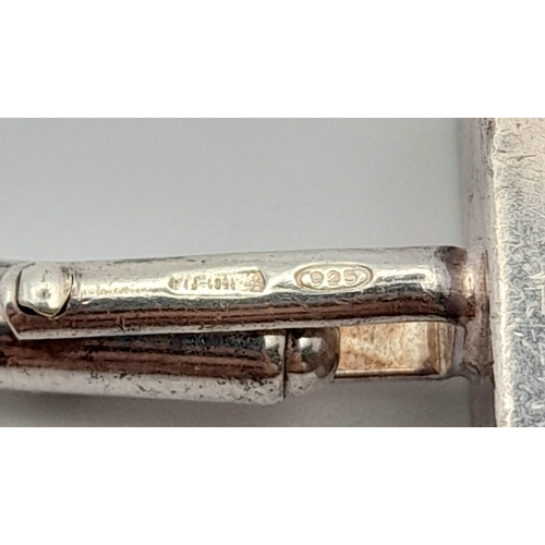 PAIR OF GUCCI VINTAGE STERLING SILVER CUFFLINKS, WEIGHT 2CM