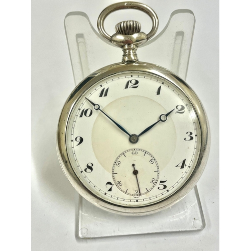 8 - A Rare Breguet silver gents Pocket watch Working , 50mm case 