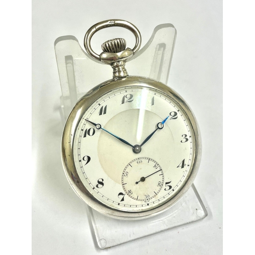 8 - A Rare Breguet silver gents Pocket watch Working , 50mm case 