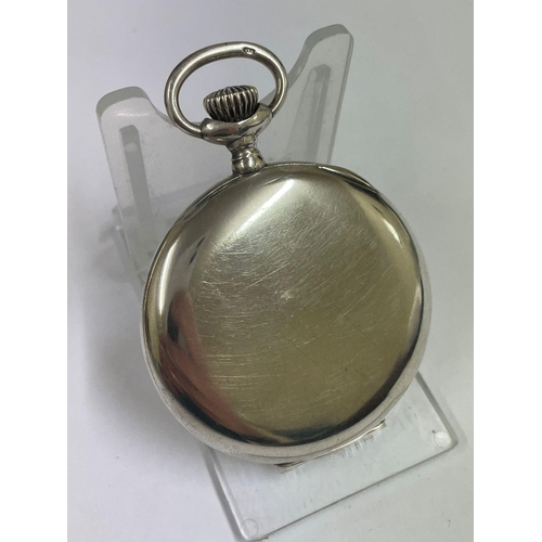 8 - A Rare Breguet silver gents Pocket watch Working , 50mm case 