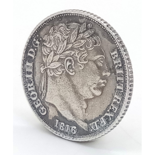 95 - An 1826 George IV Silver Shilling Coin. High grade but please see photos.