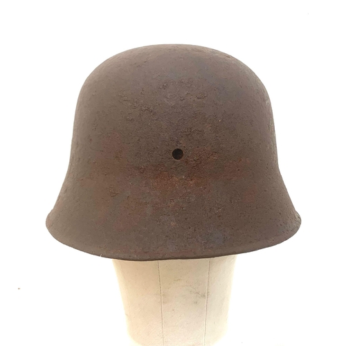 41 - WW1 Ottoman (Turkish) Helmet. Essentially a peak less M16 Stahlhelm Helmet for the Muslim Ottoman’s ... 