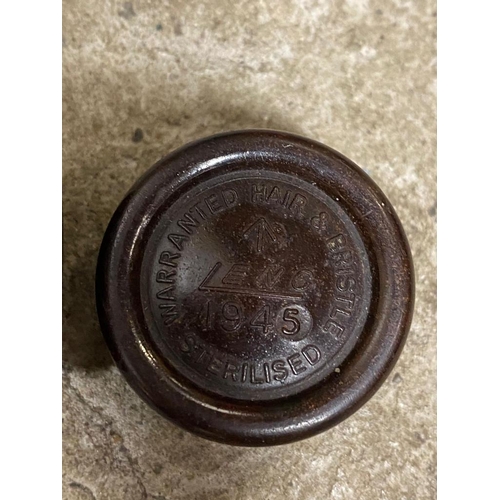 88 - A WW2 British SOE Escape and Evade Shaving Brush with Hidden Compass. Marked and dated 1945. Compass... 