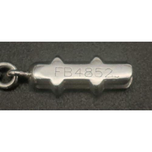 220 - A CARTIER 18K WHITE GOLD BRACELET .  7.4gms    18cms