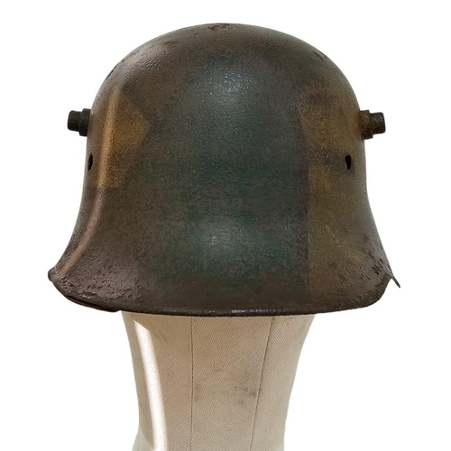 272 - WW1 Imperial German Camouflage 1916 Model Stahlhelm Helmet. No Liner.