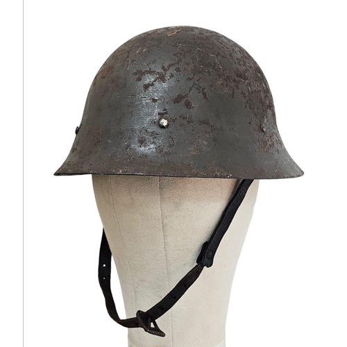 502 - WW2 Japanese Civil Defence (Home Guard) Helmet with loner.