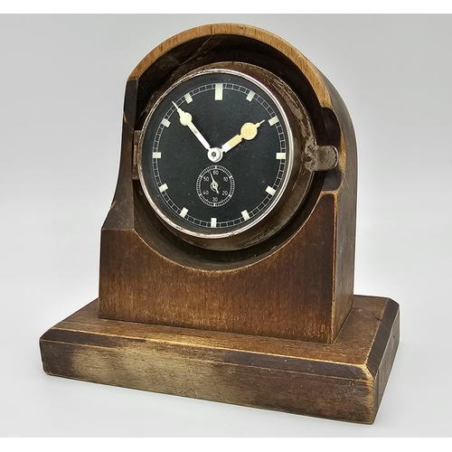 61 - WW2 German Heer (Army) Funkeruhen Duty Radio Operators Clock Circa 1943. Maker: Tobias Bauerie & Son... 