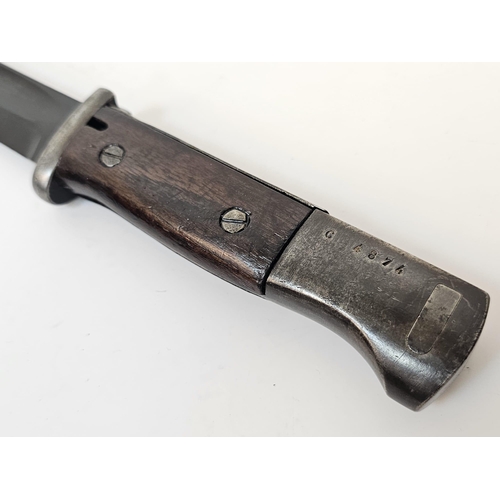 286 - 3rd Reich Acid Etched Mauser K-98 Bayonet Dedicated to: 12th SS Panzer Division Adolf Hitler.