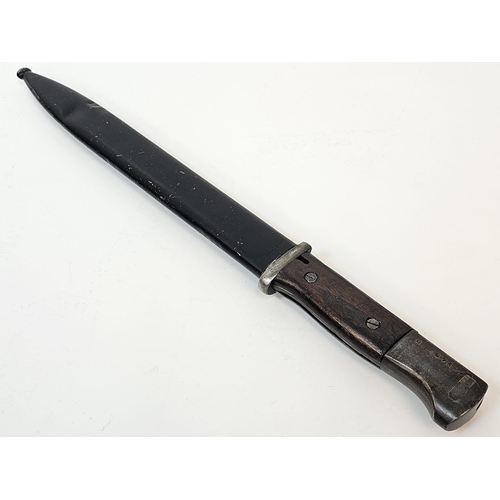 286 - 3rd Reich Acid Etched Mauser K-98 Bayonet Dedicated to: 12th SS Panzer Division Adolf Hitler.