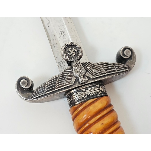 4 - 3rd Reich Army Officers Dress Dagger. Maker: Tiger.