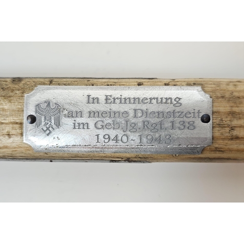 404 - WW2 German Gebirgsjäger (Mountain Troops) Memento Ice Pick.