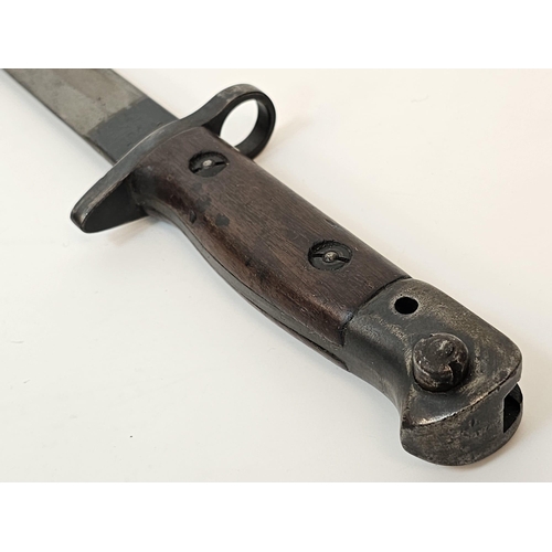 516 - WW1 British 1907 Pattern Bayonet Dated February 1918. Maker “Wilkinson Pall Mall” This marking show ... 