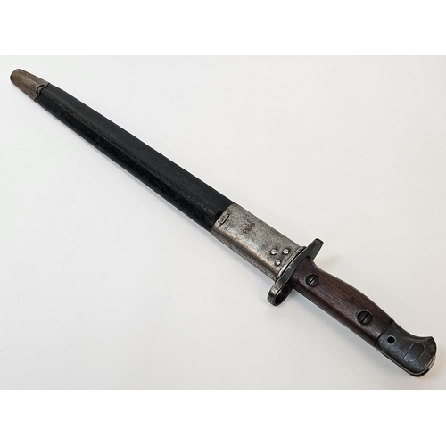 516 - WW1 British 1907 Pattern Bayonet Dated February 1918. Maker “Wilkinson Pall Mall” This marking show ... 