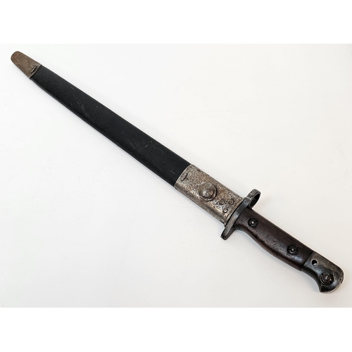 516 - WW1 British 1907 Pattern Bayonet Dated February 1918. Maker “Wilkinson Pall Mall” This marking show ... 