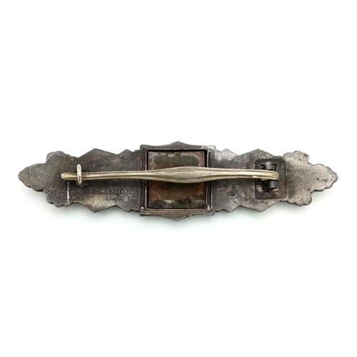 194 - WW2 German Silver Grade Close Combat Clasp. A real “been there” example. Maker marked: FEC W.E Peekh... 