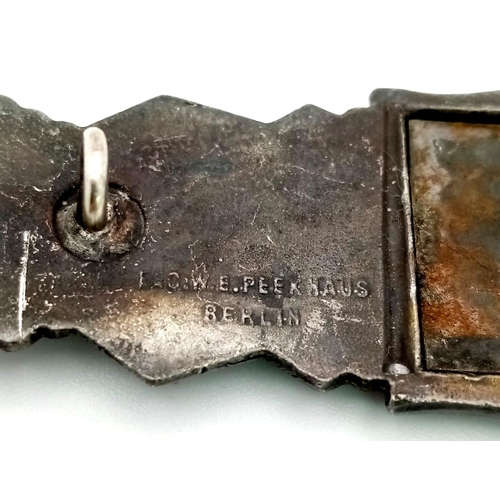 194 - WW2 German Silver Grade Close Combat Clasp. A real “been there” example. Maker marked: FEC W.E Peekh... 