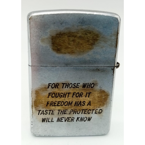 527 - 1967 Date Coded Vietnam War Era Zippo Lighter. “Hue” 67-68”. No International shipping available on ... 