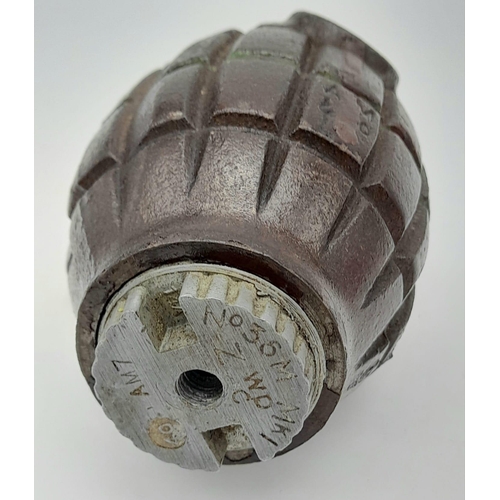 223 - INERT WW2 1940 Dated No 36 M KI Mills Grenade by A. Marsden & Co Wolverhampton with matching manufac... 