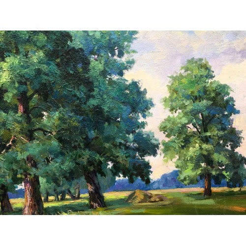 304 - Oil painting forest landscape Nepiypivo Vasily Ignatievich.
