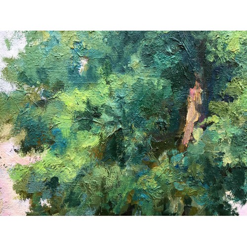 304 - Oil painting forest landscape Nepiypivo Vasily Ignatievich.
