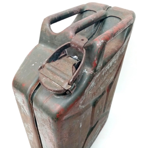 18 - 100% Genuine Waffen SS 20 Ltr. Jerry Can Made by Sandrik. This can was found in Normandy France.