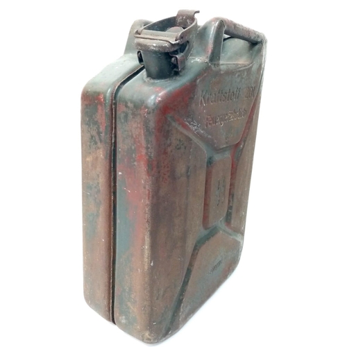 18 - 100% Genuine Waffen SS 20 Ltr. Jerry Can Made by Sandrik. This can was found in Normandy France.