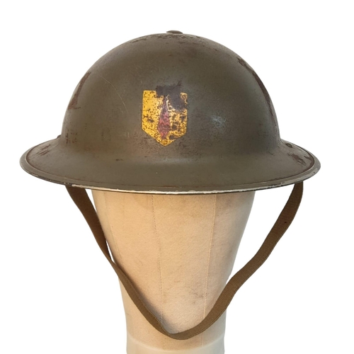 307 - 1939 Dated British Army MK II Helmet. Used by the Irish Army during their emergency crisis 1939-1945... 