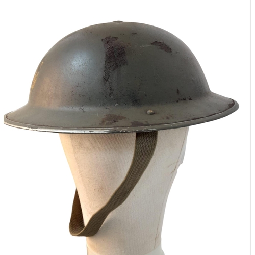 307 - 1939 Dated British Army MK II Helmet. Used by the Irish Army during their emergency crisis 1939-1945... 