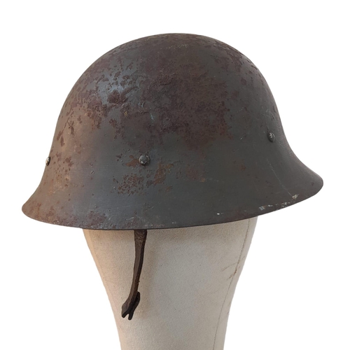 502 - WW2 Japanese Civil Defence (Home Guard) Helmet with loner.