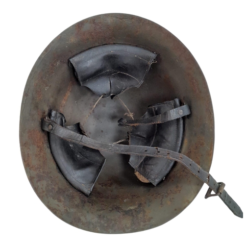 502 - WW2 Japanese Civil Defence (Home Guard) Helmet with loner.