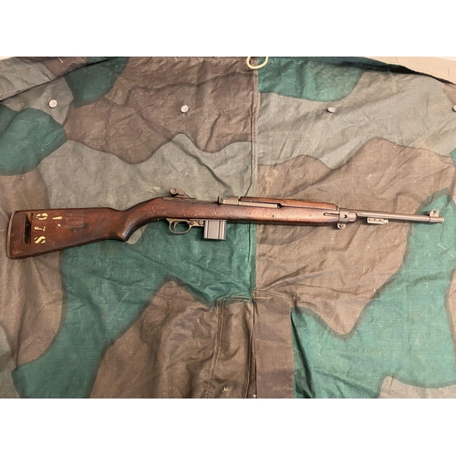 507 - Deactivated ww2 m1 carbine with EU deactivation, with a moving bolt under spring pressure. UK/EU Sal... 