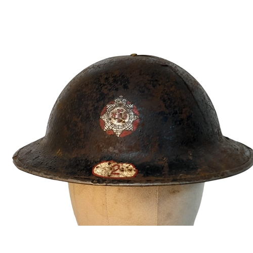 WW2 British National Fire Service Brodie Helmet. The helmet of