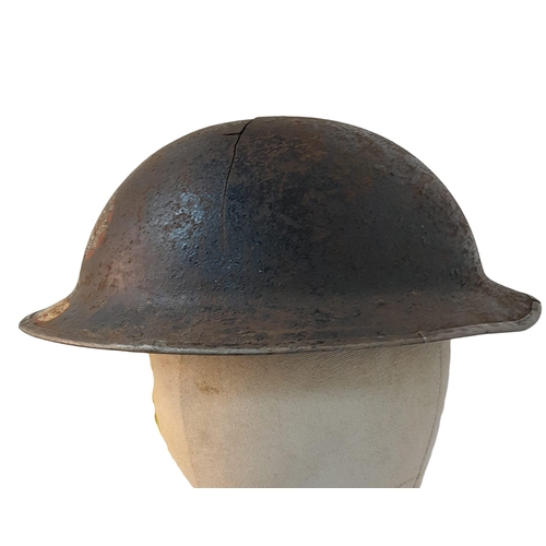 WW2 British National Fire Service Brodie Helmet. The helmet of