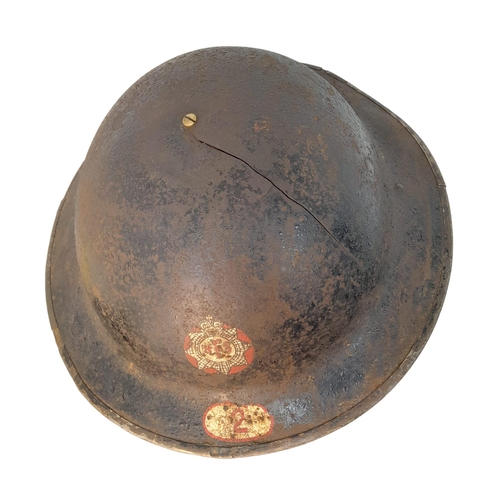 WW2 British National Fire Service Brodie Helmet. The helmet of