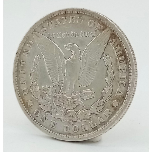 505 - A Very Fine Condition (Sheldon Scale) 1888 Morgan Silver Dollar-New Orleans Mint. 26.77 Grams.