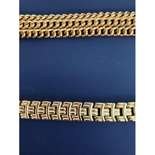 256 - Selection of better quality Gold Tone Bracelets to include Gold plated, Jewelled, etc.