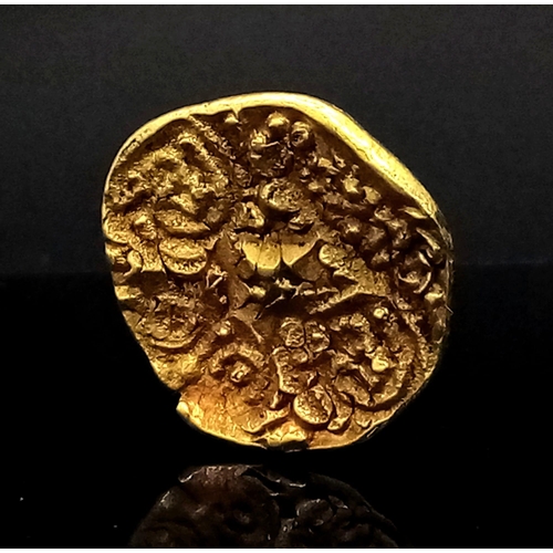 78 - A Gold Indian Pagoda Coin Circa 17th century.
The pagoda was a unit of currency, a coin made of gold... 