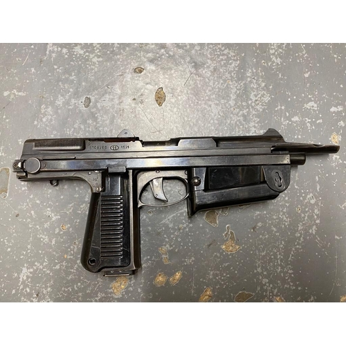 31 - A Deactivated (Rare Old Specification) PM-63 Sub Machine Gun. This 9mm Polish semi-automatic beast c... 