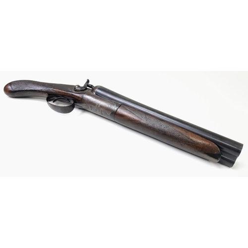 170 - A Deactivated Vintage British Bailey and Co Sawn-Off Shotgun. This 11 inch double-barrelled beauty h... 