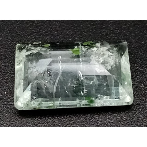 426 - A 5.32Ct Faceted Aquamarine in Square Shape. IDT Certified.