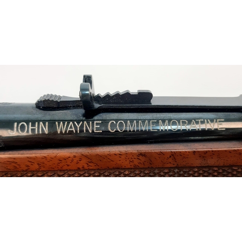 107 - A Deactivated John Wayne Commemorative Winchester Rifle. This model 94, with saddle ring would be fi... 