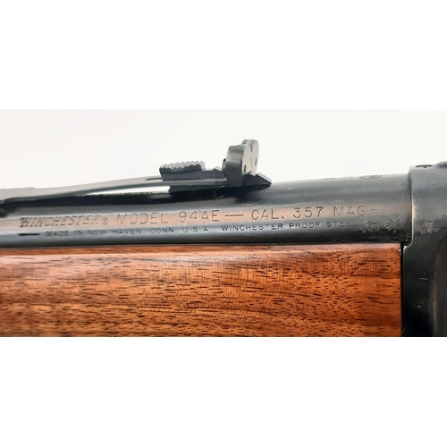 207 - A Beautiful Deactivated USA Winchester Lever Action Rifle. 
This model 94AE has a .357 magnum calibr... 