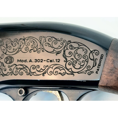 46 - A Deactivated Italian Beretta 12 Bore Sawn-off Shotgun. This semi -automatic model A302 has a 14 inc... 