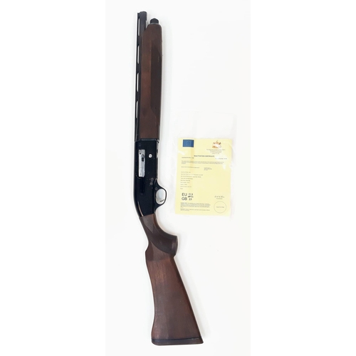 46 - A Deactivated Italian Beretta 12 Bore Sawn-off Shotgun. This semi -automatic model A302 has a 14 inc... 