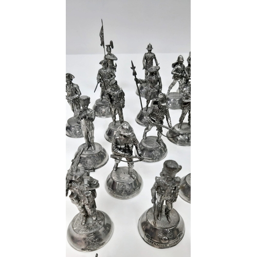 141 - A Collection of 62 Chas Stradden Pewter Military Figures. A wide variety of different regiments made... 