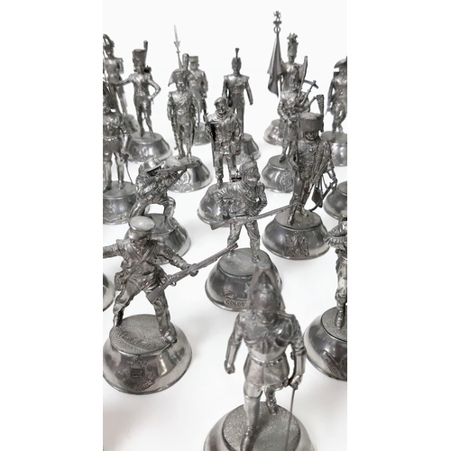 141 - A Collection of 62 Chas Stradden Pewter Military Figures. A wide variety of different regiments made... 